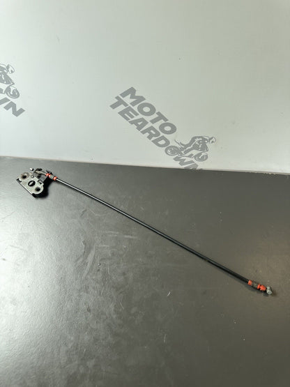 GENUINE TRIUMPH SPEED TRIPLE 1050 2011 -15 SEAT CATCH AND CABLE