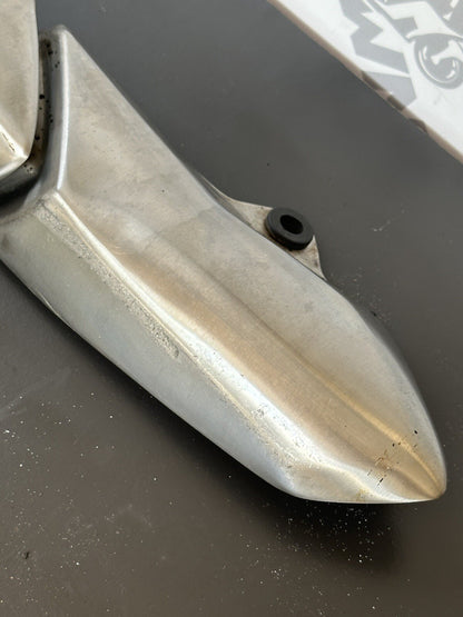 TRIUMPH SPEED TRIPLE 1050 EXHAUST HEAT SHIELD 19,161 Miles 2013 1050 Heat Shield