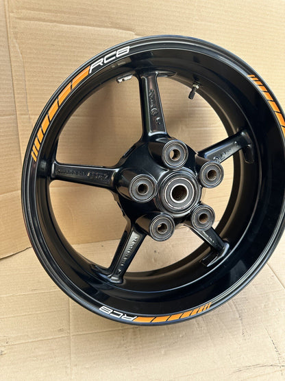 KTM RC 8 RC8 1190 2008 - 2011 Rear Wheel Rim 17 x 6.0 Brembo Black KTM RC8 Rear
