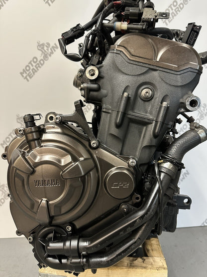 Yamaha MT07 MT-07 2014 - 2017 Engine With Throttle Bodies And Wiring Loom
