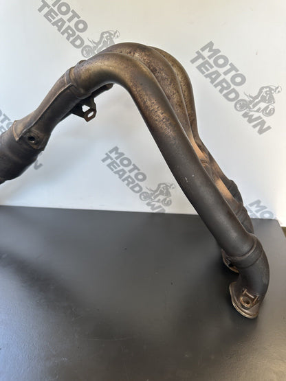 TRIUMPH SPEED TRIPLE 1050 EXHAUST DOWN PIPES CRACKED - SPARES / REPAIRS 19,161m