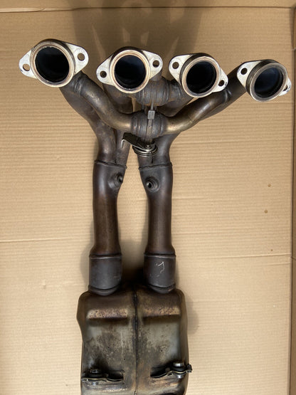 BMW S1000RR EXHAUST HEADER MANIFOLD DOWNPIPES GEN 3 DENTED S1000RR EXHAUST OEM