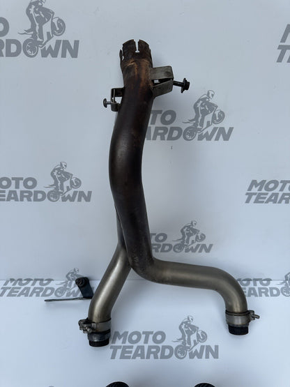 Triumph Speed Triple RS 1050 2018-2020 exhaust silencers and link pipe ARROW OEM