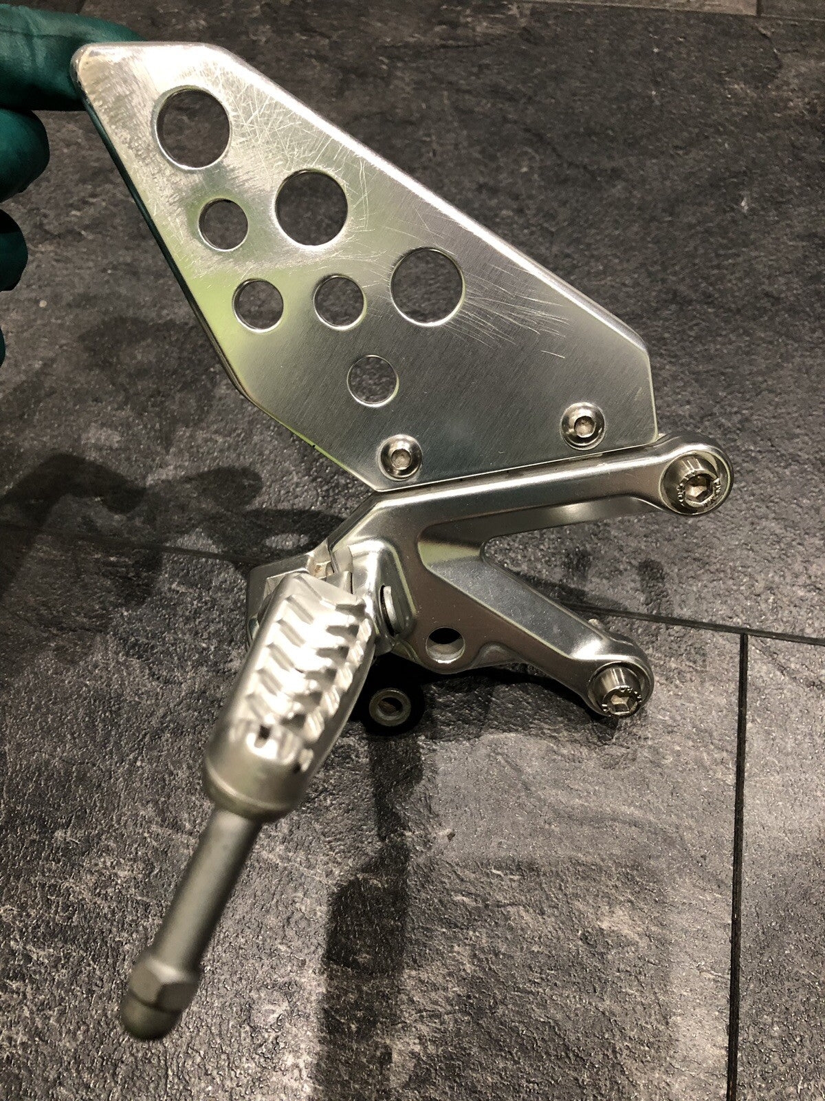 Aprilia RSV 1000 Factory Right Footrest Footpeg Rearset 2011 OEM