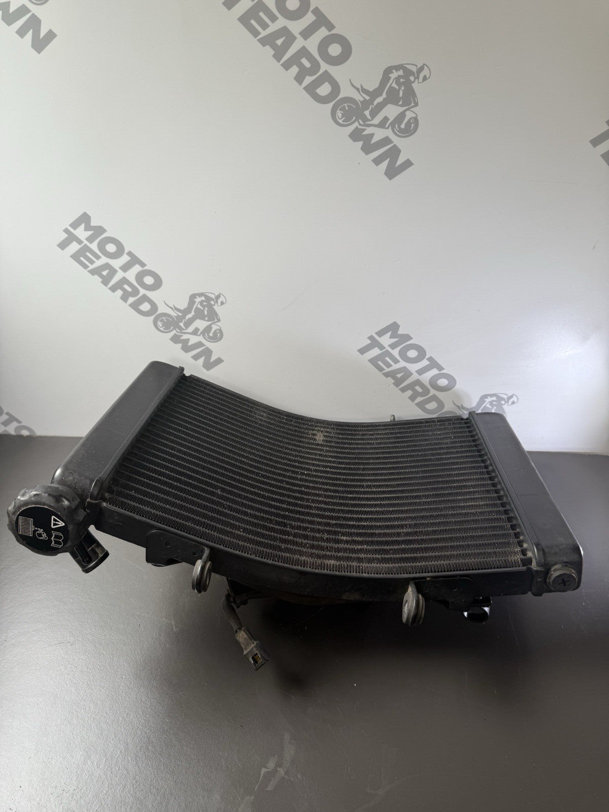 Triumph Street Triple 675R Radiator & Fan Rad 2008-2011  675R Radiator 2010 OEM