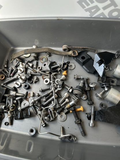 TRIUMPH STREET TRIPLE 675 Job Lot NUTS BOLTS SPARES Job Lot 8382 Miles OEM 2010