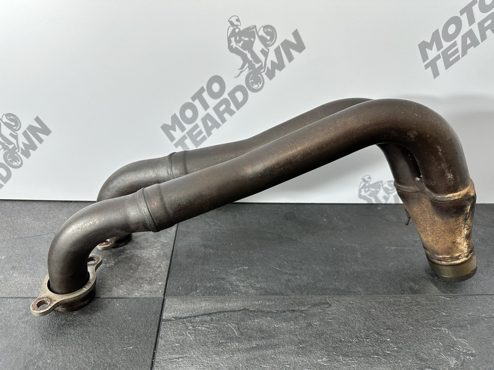 Aprilia Tuono V4 1100 Factory 2020 Front Downpipes Exhaust 6889 Miles OEM 2019
