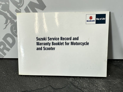 Suzuki GSXR 750 2013 Service Booklet Record 2011-2016 OEM GSXR 600