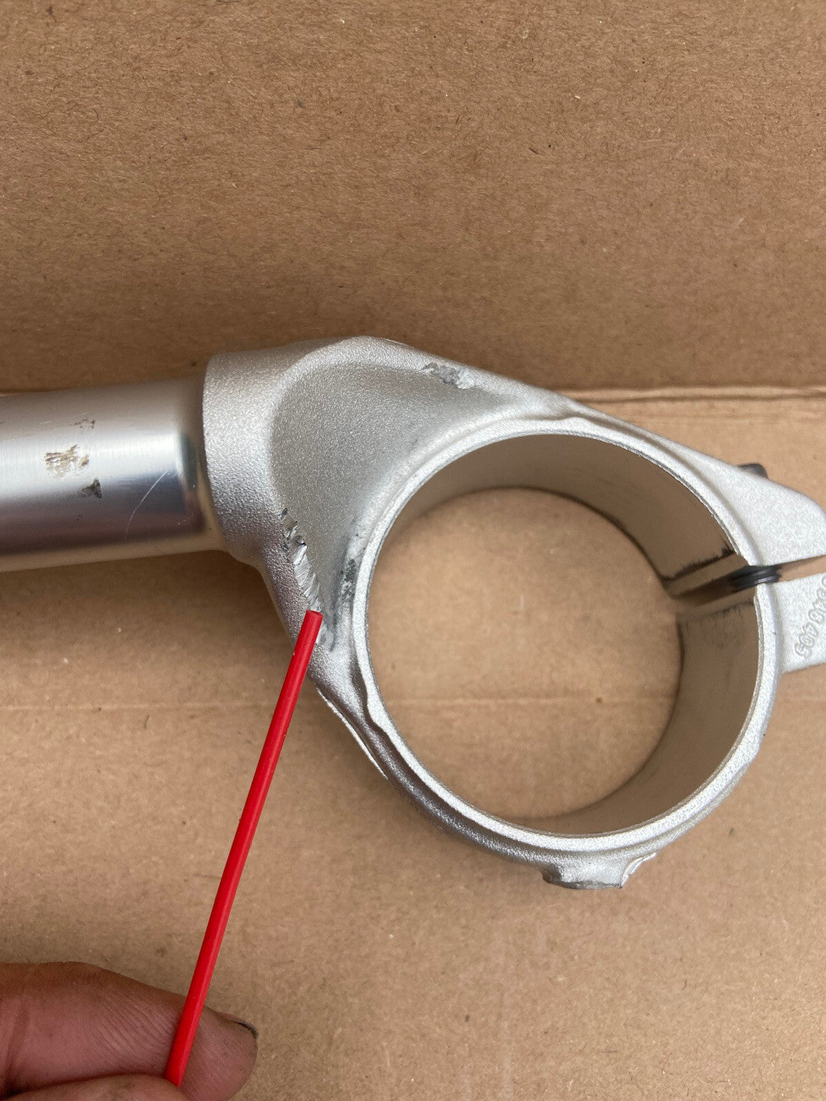 Genuine BMW S1000RR Left handle bar clip on Left Clip On OEM 8548405 DAMAGED