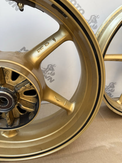 Triumph Street Triple 675R Front And Rear Gold Wheels 2008-2011 SPARES/REPAIRS