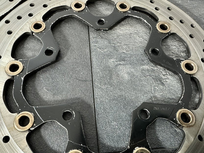 Suzuki GSXR 1300 2016 HAYABUSA Front Brake Discs Rotors SUNSTAR 18408 Miles OEM