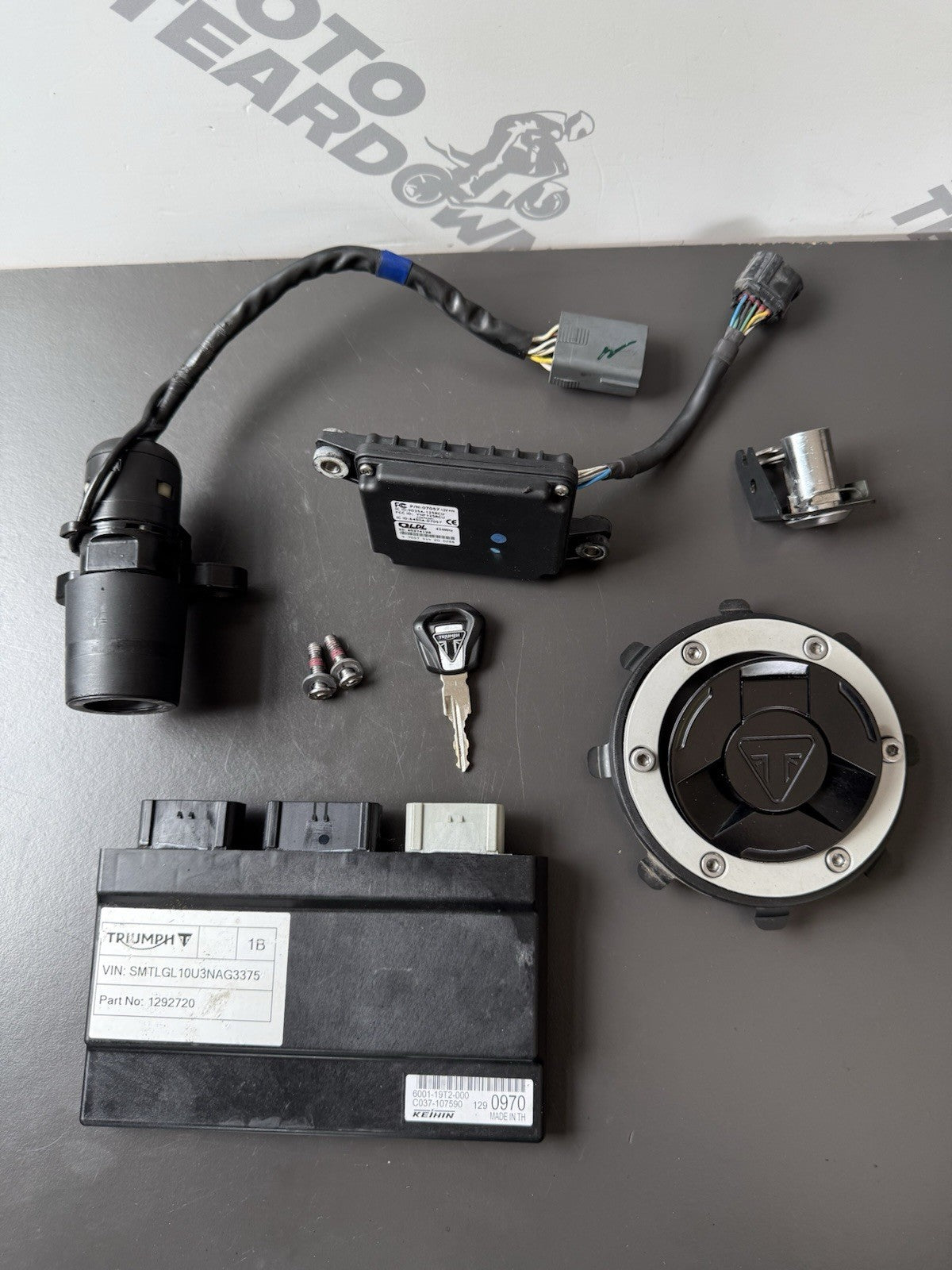 Triumph Trident 660 Lock Set ECU ignition lockset Immobiliser 2021-2024 OEM