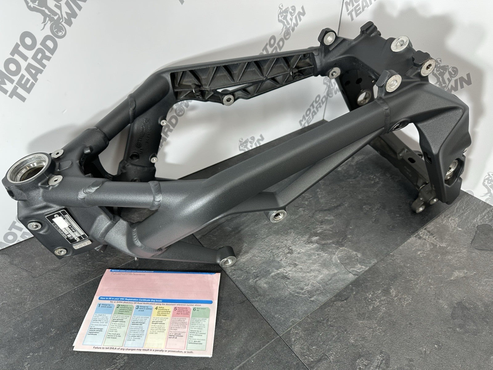 Triumph Street Triple 675 R 2015 Frame With V5 Main Frame 2013-2016 16470m CAT N