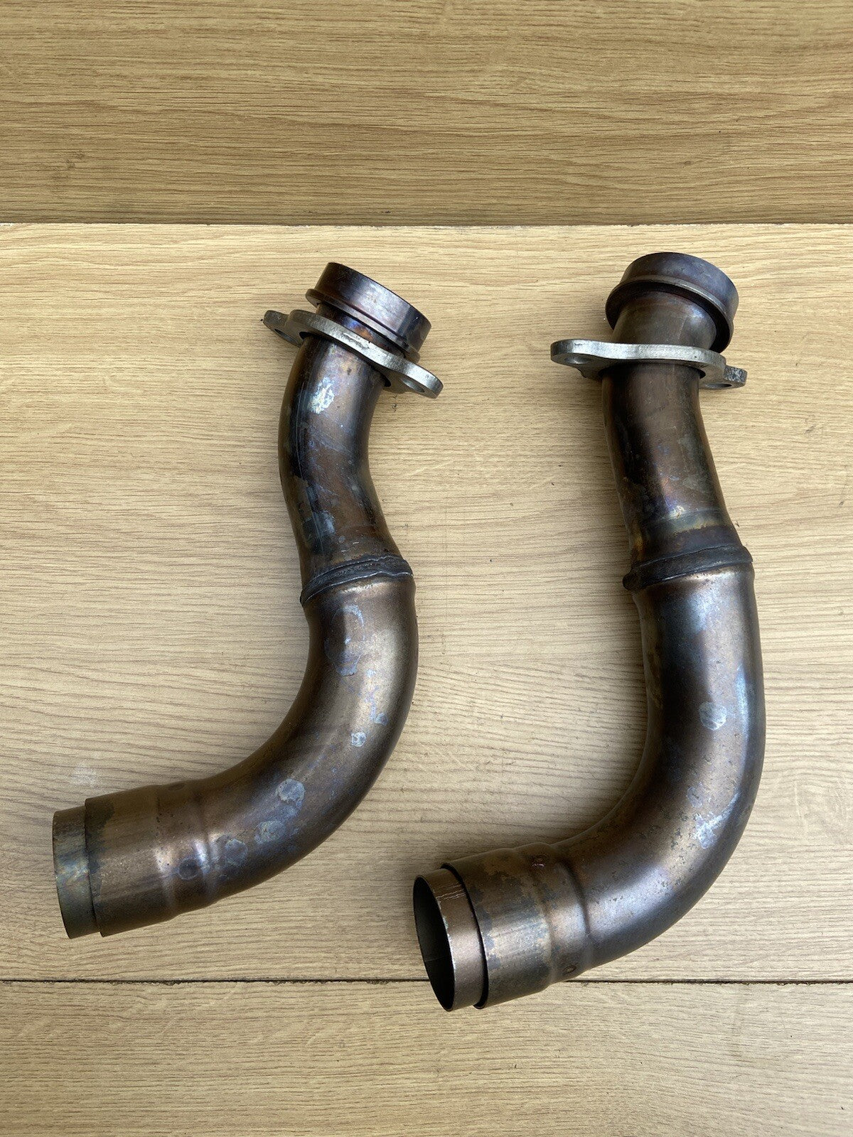 APRILIA TUONO V4 1100 Factory Exhaust Down Pipes Tuono V4 Exhaust Downpipes OEM