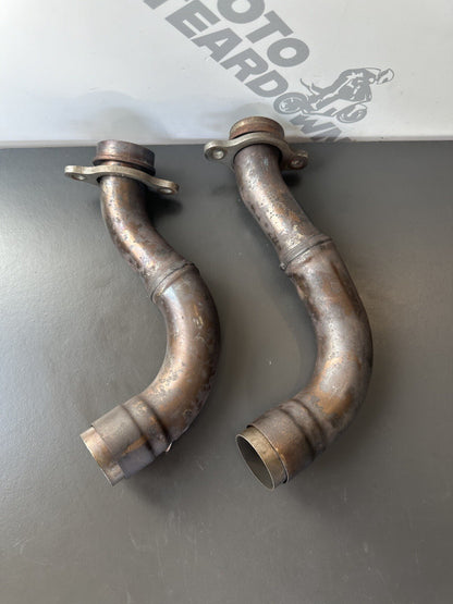 APRILIA TUONO V4 1100 Factory Exhaust Down Pipes Exhaust Link Pipes OEM 2017