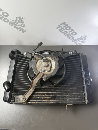 Triumph Street Triple 675R Radiator & Fan Rad 2008-2011  675R Radiator 2010 OEM