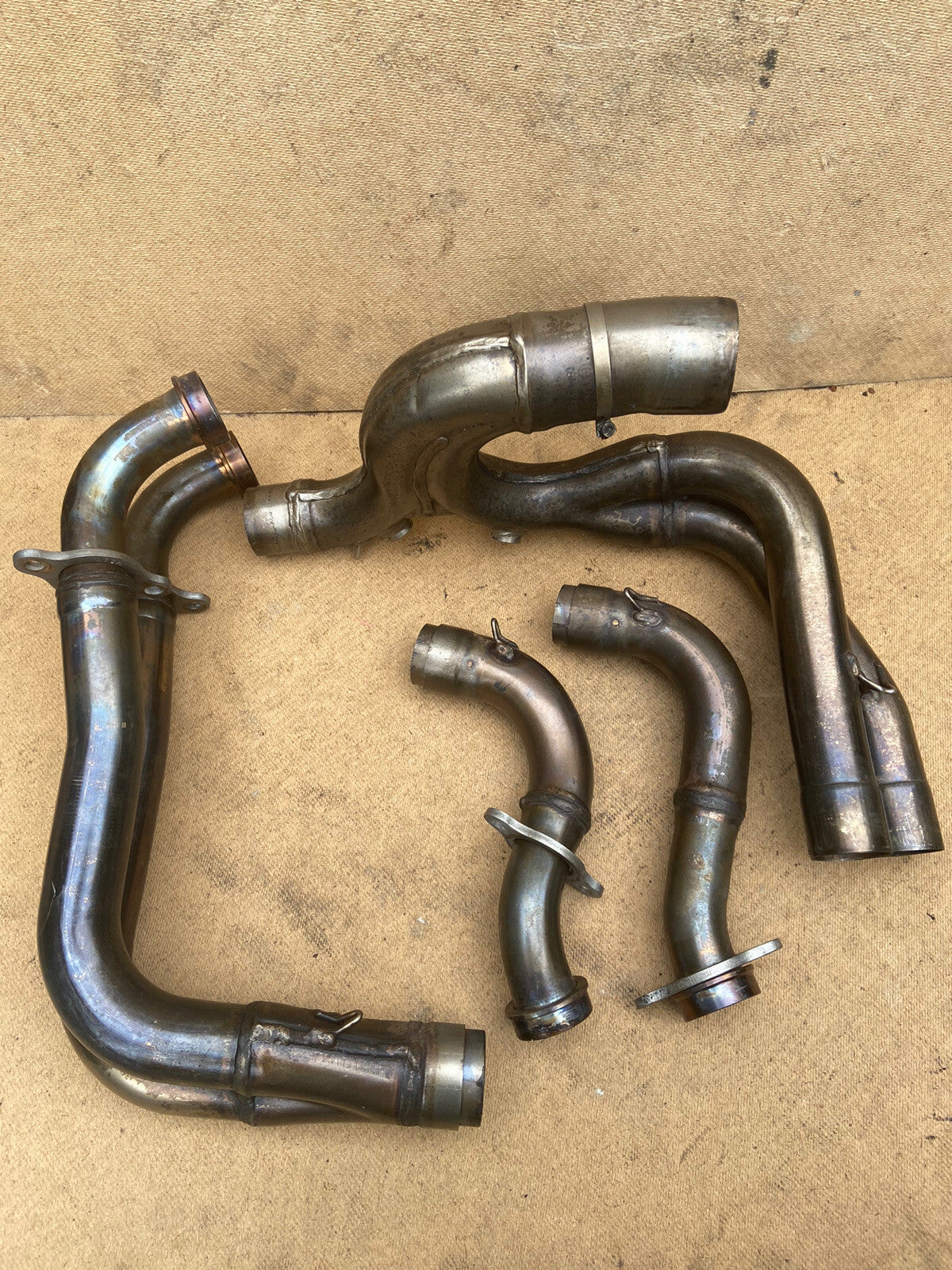 APRILIA TUONO V4 1100 FACTORY HEADERS DOWN PIPES Aprilia Exhaust System OEM 2018