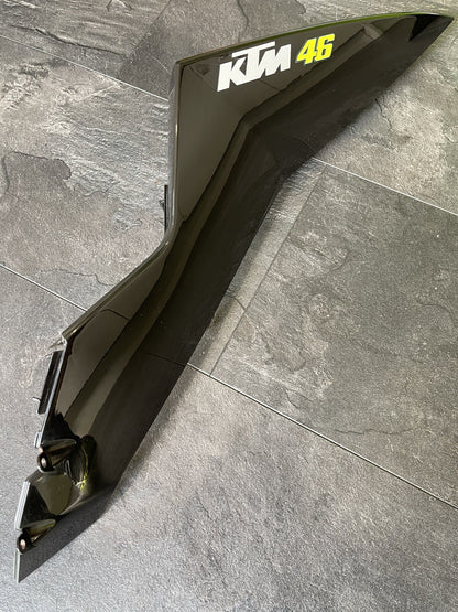 KTM RC8 RC8R Left Side Seat Fairing Tail Fairing Black OEM 2012 Only 12547 Miles