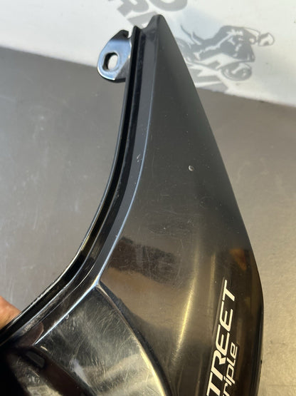 Triumph Street Triple 765R Left Rear Tail Cover Fairing Side Panel T2303723 OEM