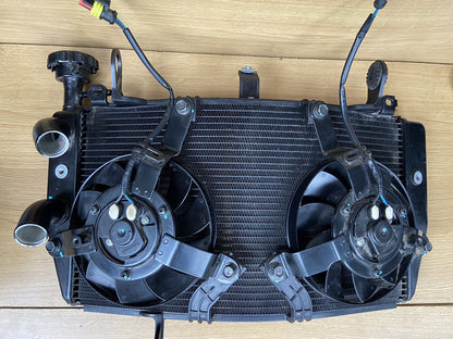 Ducati Supersport radiator With Fans, Coolant Radiator And Fans Supersport Rad