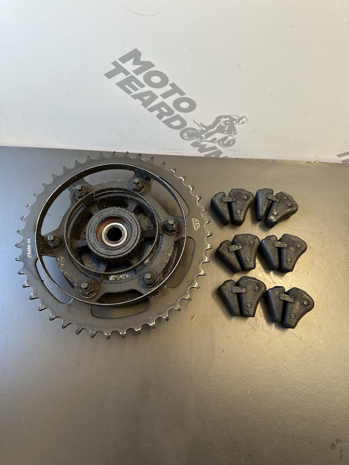 Yamaha MT03 rear sprocket With JT Rear Sprocket carrier and cush drives 2020-