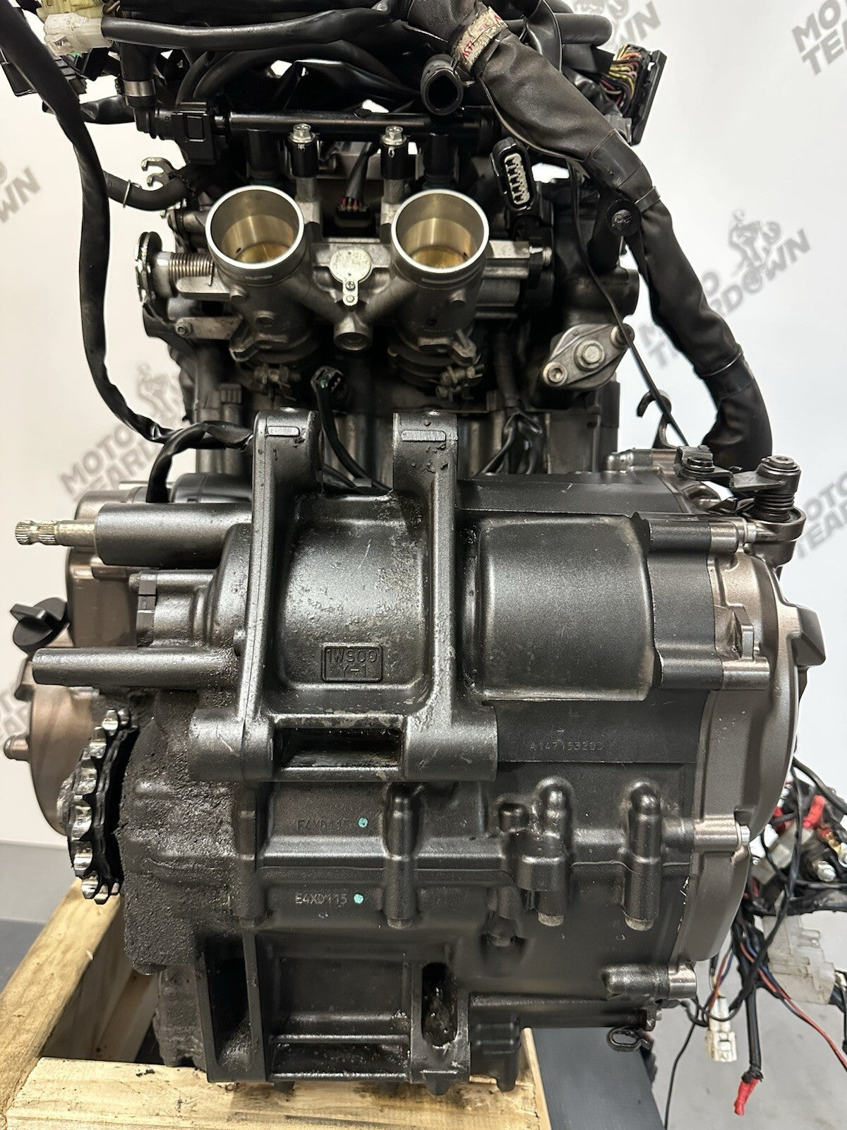 Yamaha MT07 MT-07 2014 - 2017 Engine With Throttle Bodies And Wiring Loom