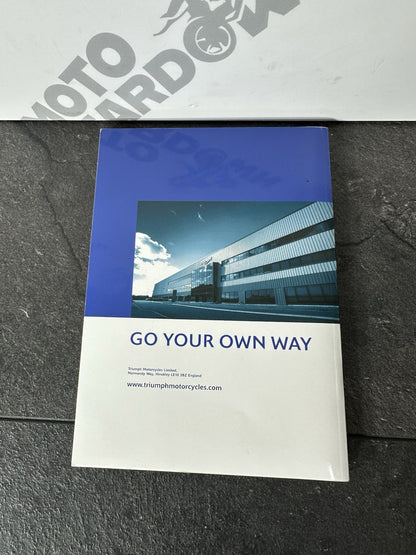 Triumph Street Triple 675 2011 Owners Manual Handbook Book Daytona 675 OEM
