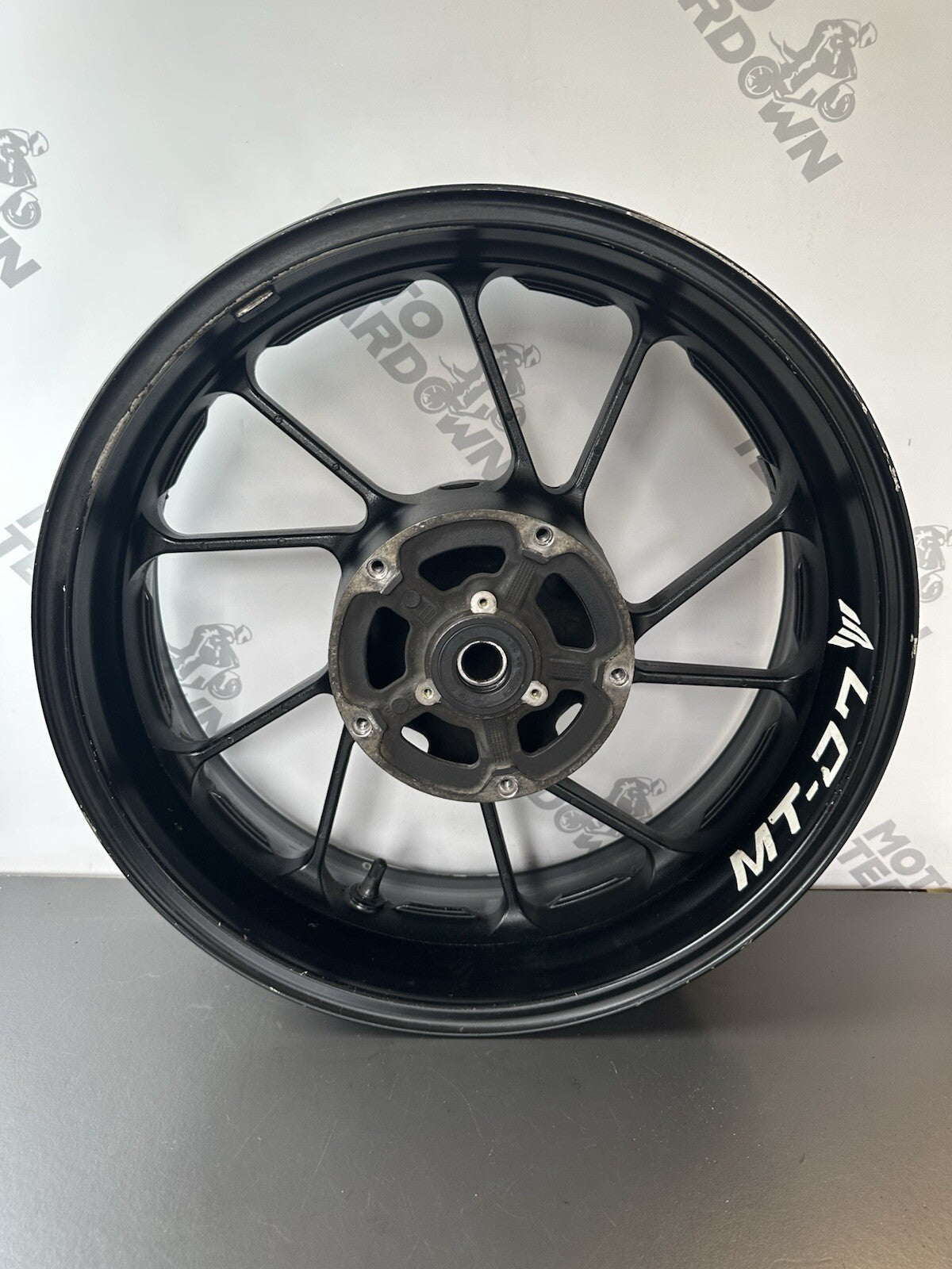 Yamaha MT07 ABS 2014 - 2017 Rear Wheel Rim Ever So Slightly Out Of Alignment OEM