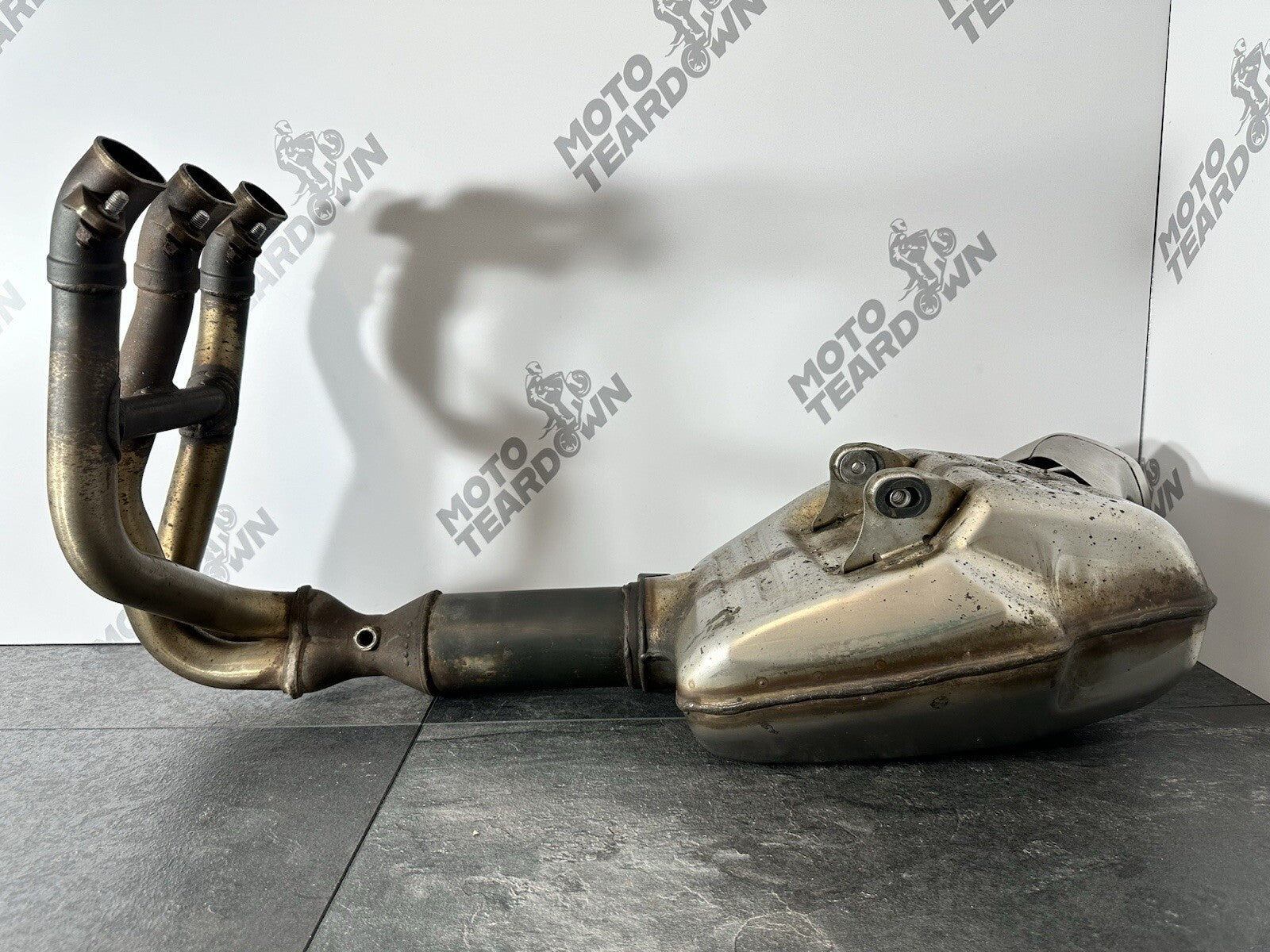 Triumph Trident 660 2022 Exhaust System Downpipes Headers 2962 Miles 2021-2024