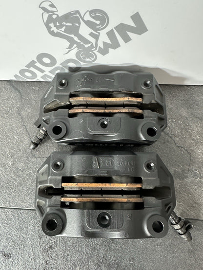 Aprilia RS660 2021 BREMBO Brake Calipers & Pads Only 6220 Miles 2022-2025 OEM