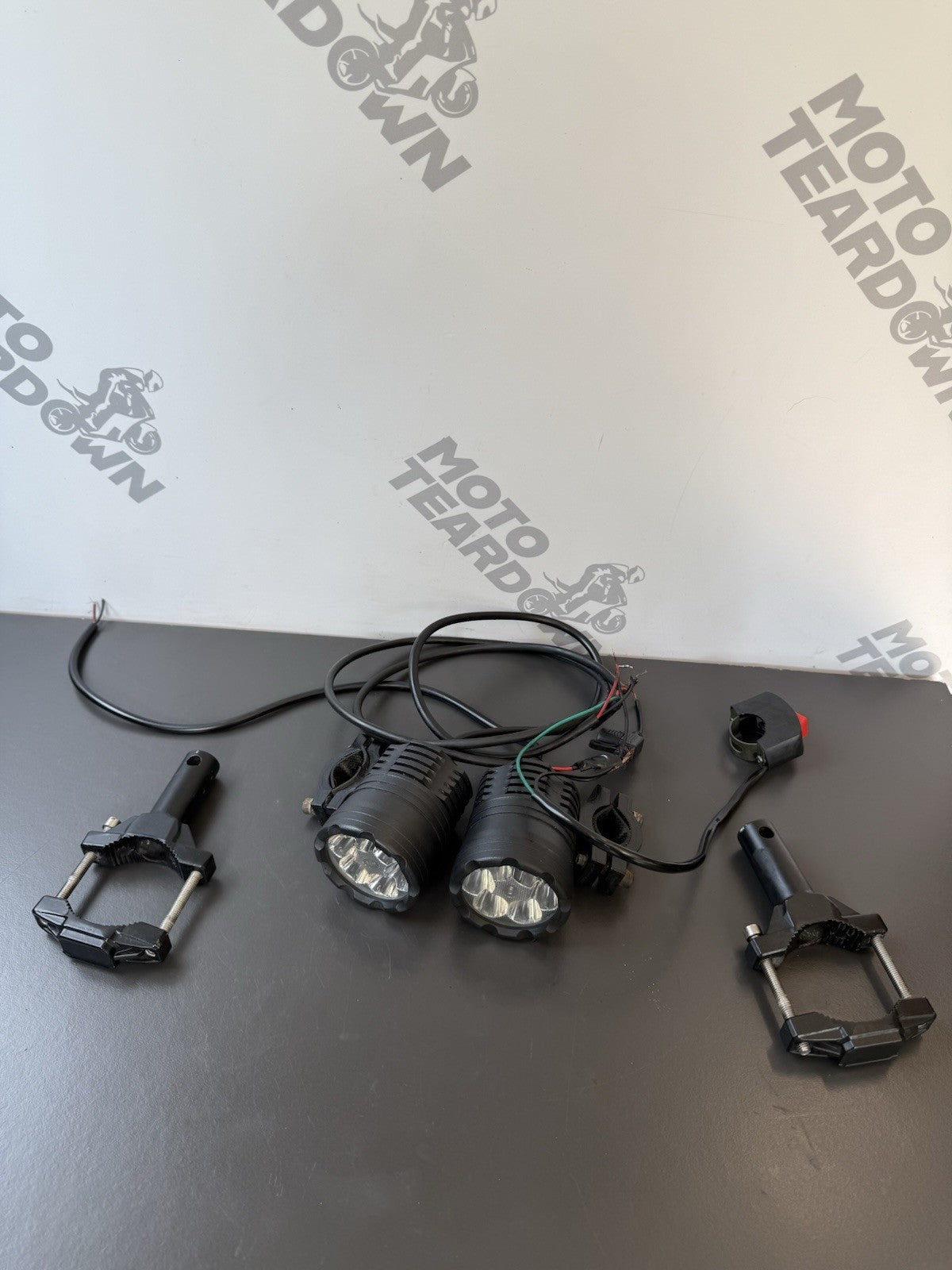 Triumph Trident 660 Fog Spot Lights Headlight Driving Lamp & Switch 2021-2024