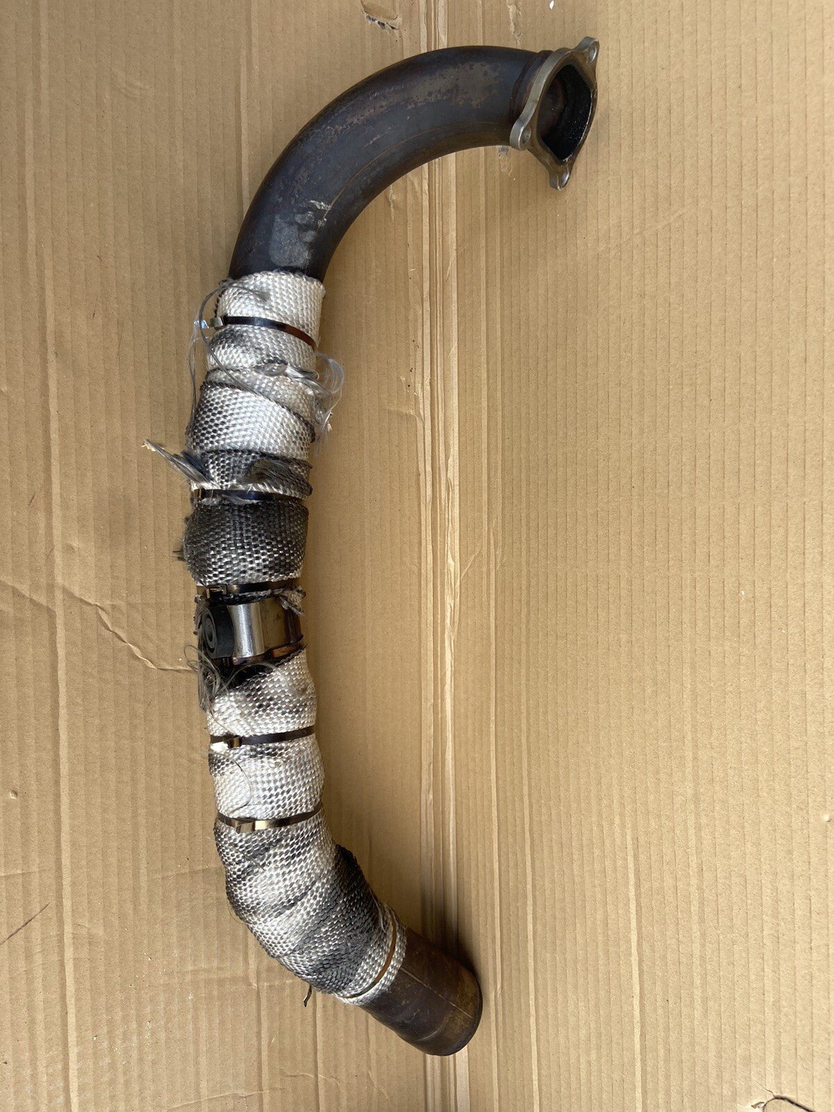 Ducati 1098 848 2007-2009 Horizontal Head Exhaust Downpipe Header 57012612A OEM