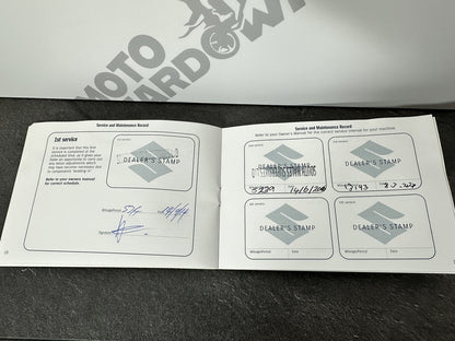 Suzuki GSXR 750 2013 Service Booklet Record 2011-2016 OEM GSXR 600
