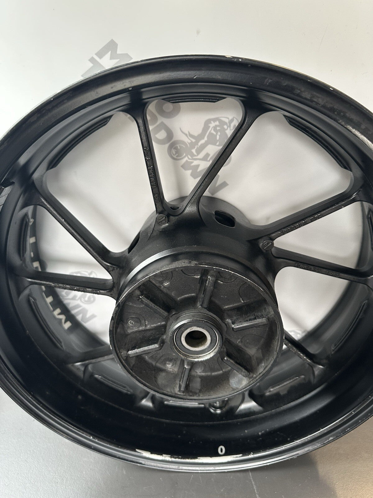 Yamaha MT07 ABS 2014 - 2017 Rear Wheel Rim Ever So Slightly Out Of Alignment OEM