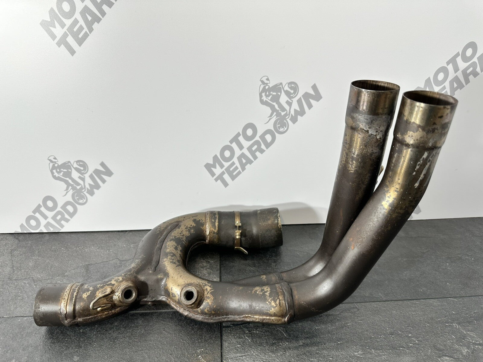 Aprilia Tuono V4 1100 2021 Exhaust Downpipe Link Section 6606 Mile 2022-2024 OEM