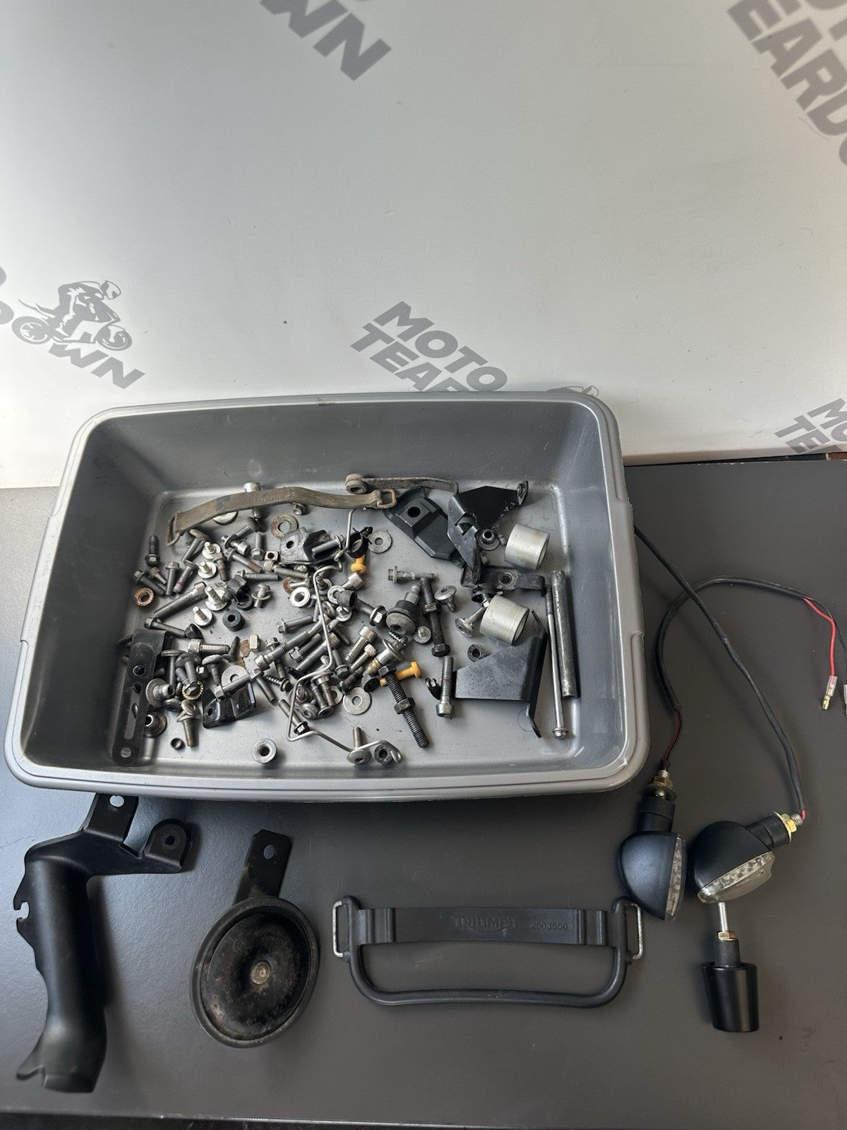 TRIUMPH STREET TRIPLE 675 Job Lot NUTS BOLTS SPARES Job Lot 8382 Miles OEM 2010