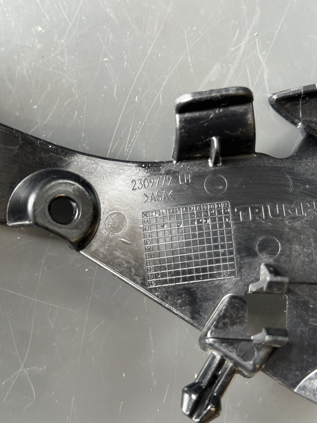 Triumph Street Triple 765 RS Left Frame Headstock Infill Panel T2309779 Left OEM