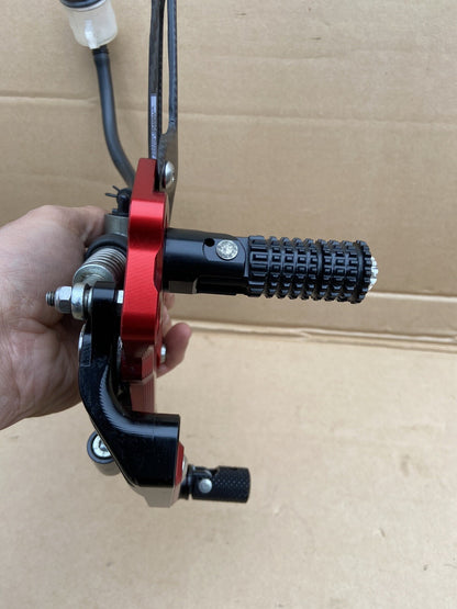 ADJUSTABLE RIGHT REAR SET EVO GP Edition Ducati SBK 959 1199 1299 Panigale CNC