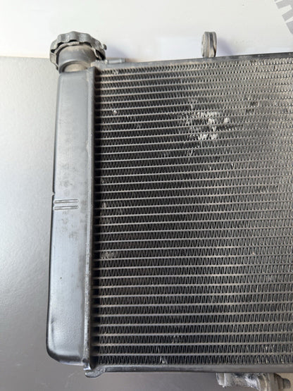 TRIUMPH TRIDENT 660 Radiator And Fan 2021-2024 Water Tight But Slight Kinked OEM