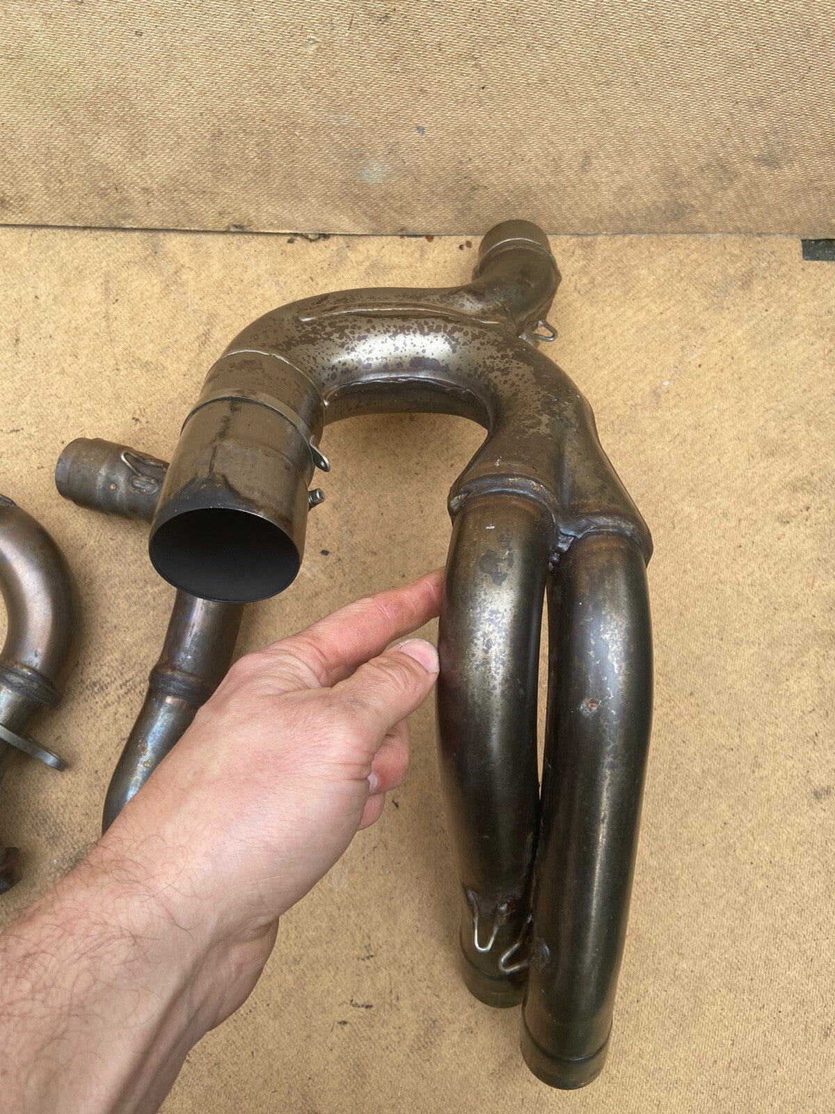 APRILIA TUONO V4 1100 FACTORY HEADERS DOWN PIPES Aprilia Exhaust System OEM 2018