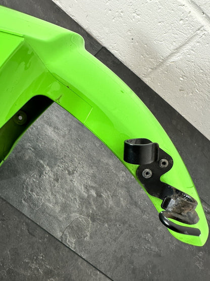 Kawasaki ZX6R 636 ABS 2016 Front Mudguard Fender *CRACKED* 8655m 2013-2015 OEM