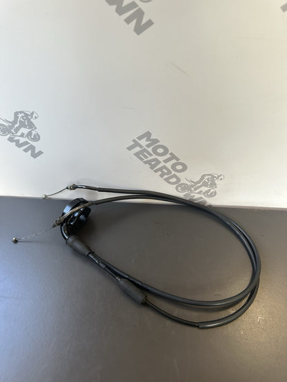Triumph Street Triple 675 675R Throttle Cables 2007-2011 8382 Miles 2049300 OEM