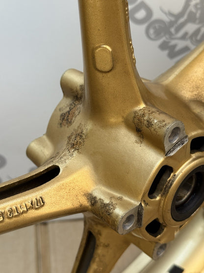 Triumph Street Triple 675R Front And Rear Gold Wheels 2008-2011 SPARES/REPAIRS