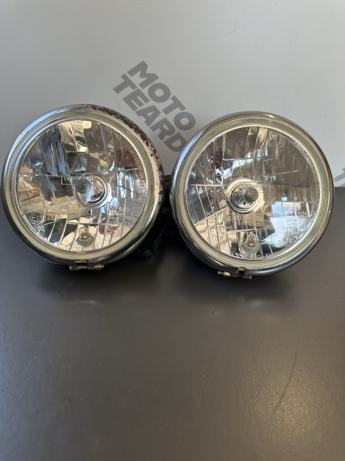 TRIUMPH STREET TRIPLE 675 675R HEADLIGHTS 675 Headlights OEM 2007-2011 8382miles