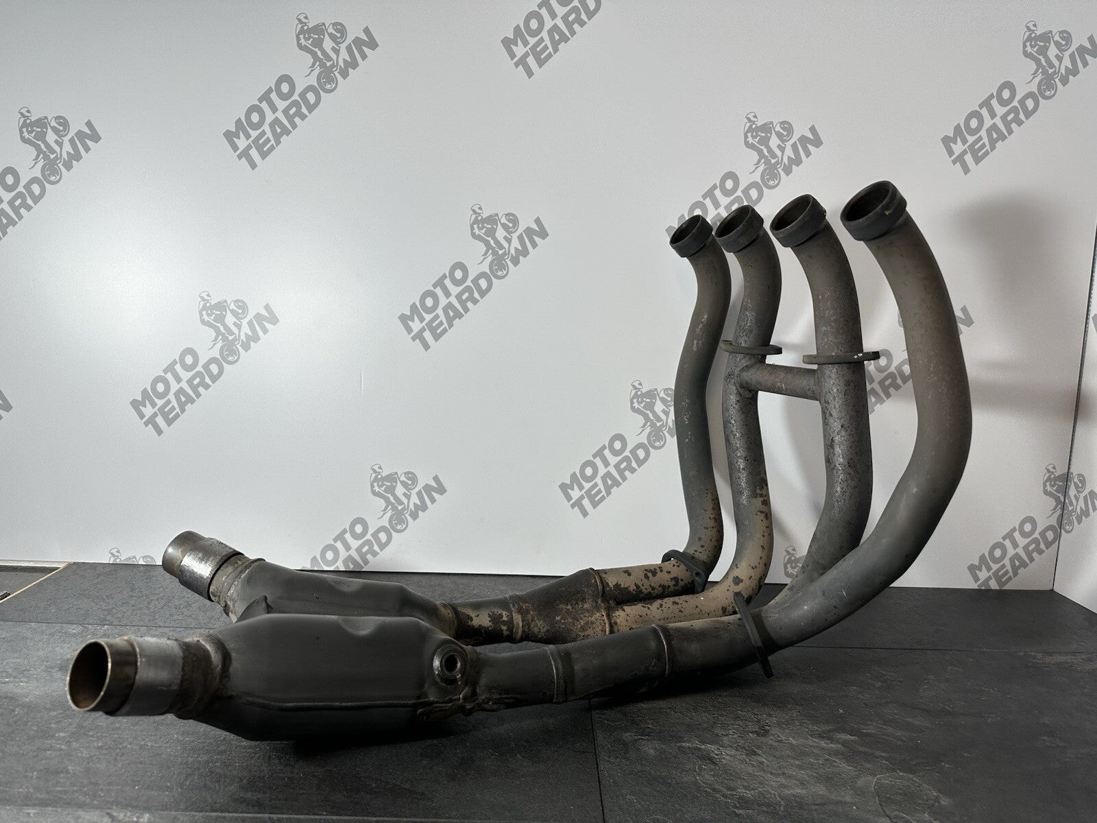 Suzuki GSXR 1300 2016 HAYABUSA Downpipes Manifold Exhaust Headers 18408 Miles