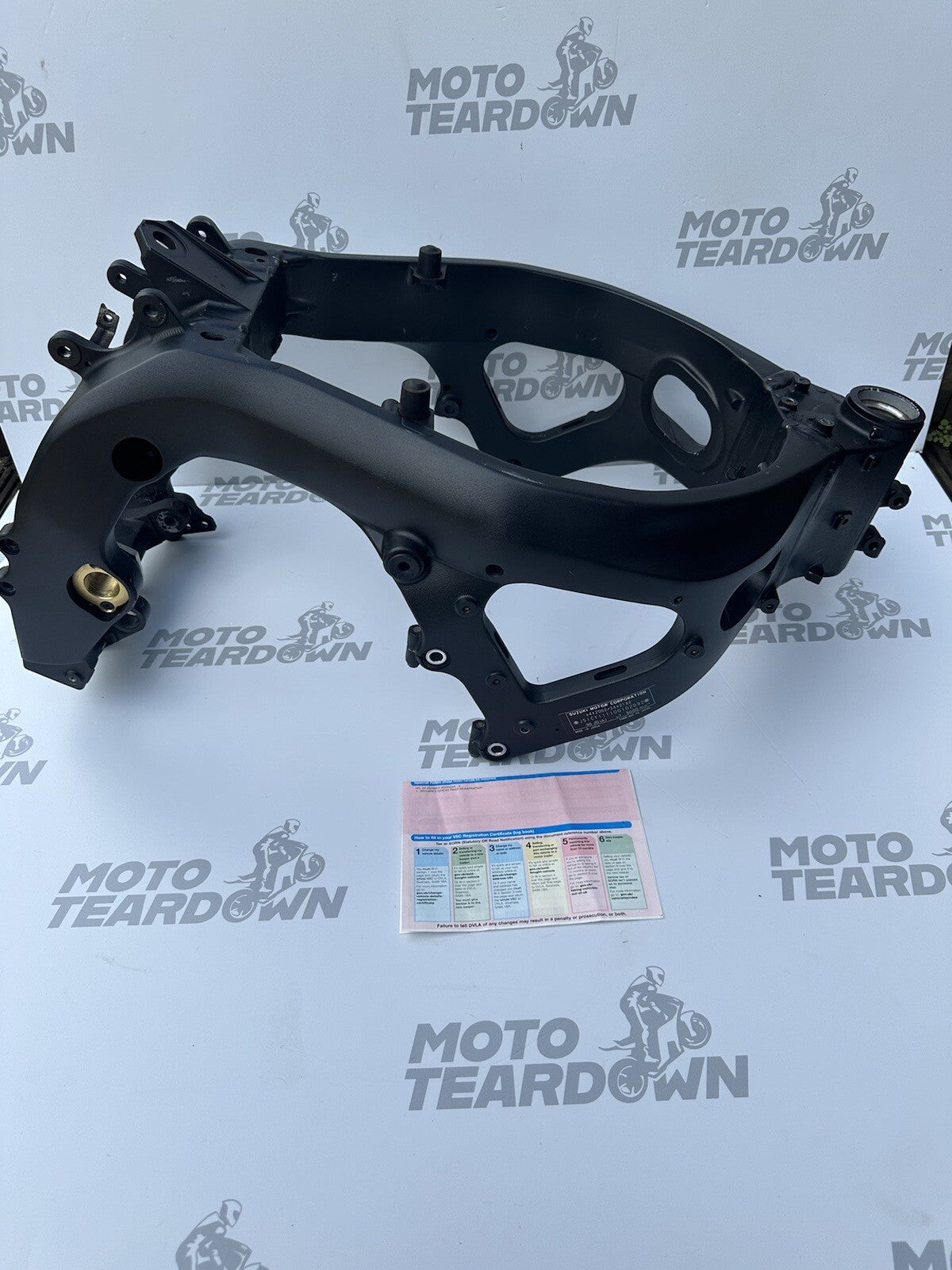 Suzuki GSXR1000 2010 Frame With V5 Chassis With V5 HPI Clear 33,787 Miles