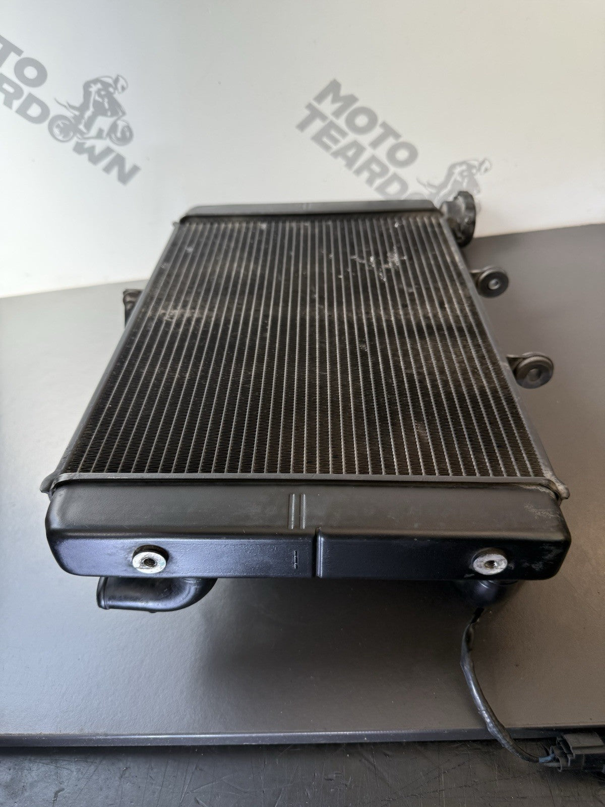 TRIUMPH TRIDENT 660 Radiator And Fan 2021-2024 Water Tight But Slight Kinked OEM