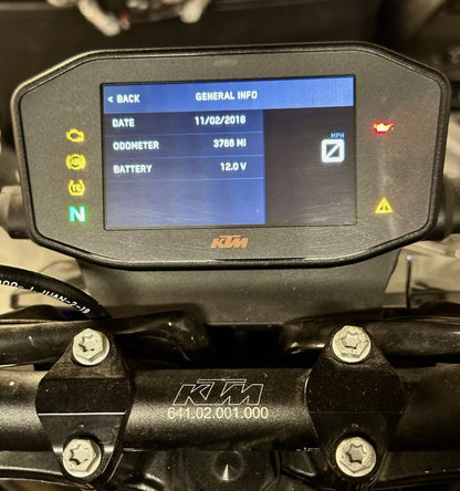 KTM 790 Duke 2020 Speedo Clocks Speedometer Dash 3766 Miles 2018 2019 OEM