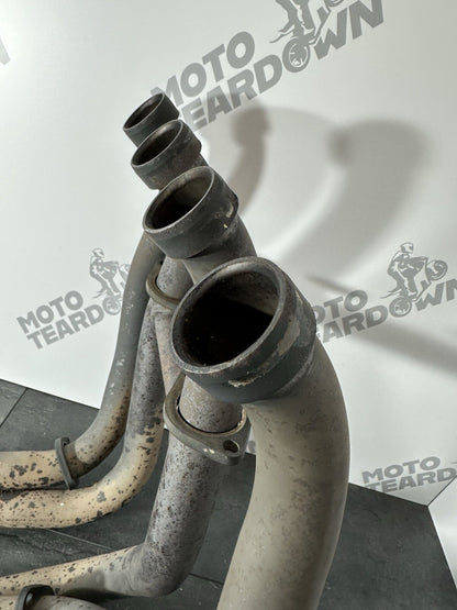 Suzuki GSXR 1300 2016 HAYABUSA Downpipes Manifold Exhaust Headers 18408 Miles