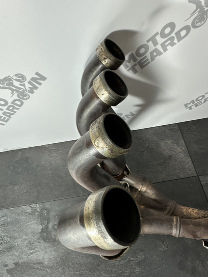 Suzuki GSXR 1000 2014 Exhaust Downpipes Header Pipes 22774 Miles 2009-2016 OEM